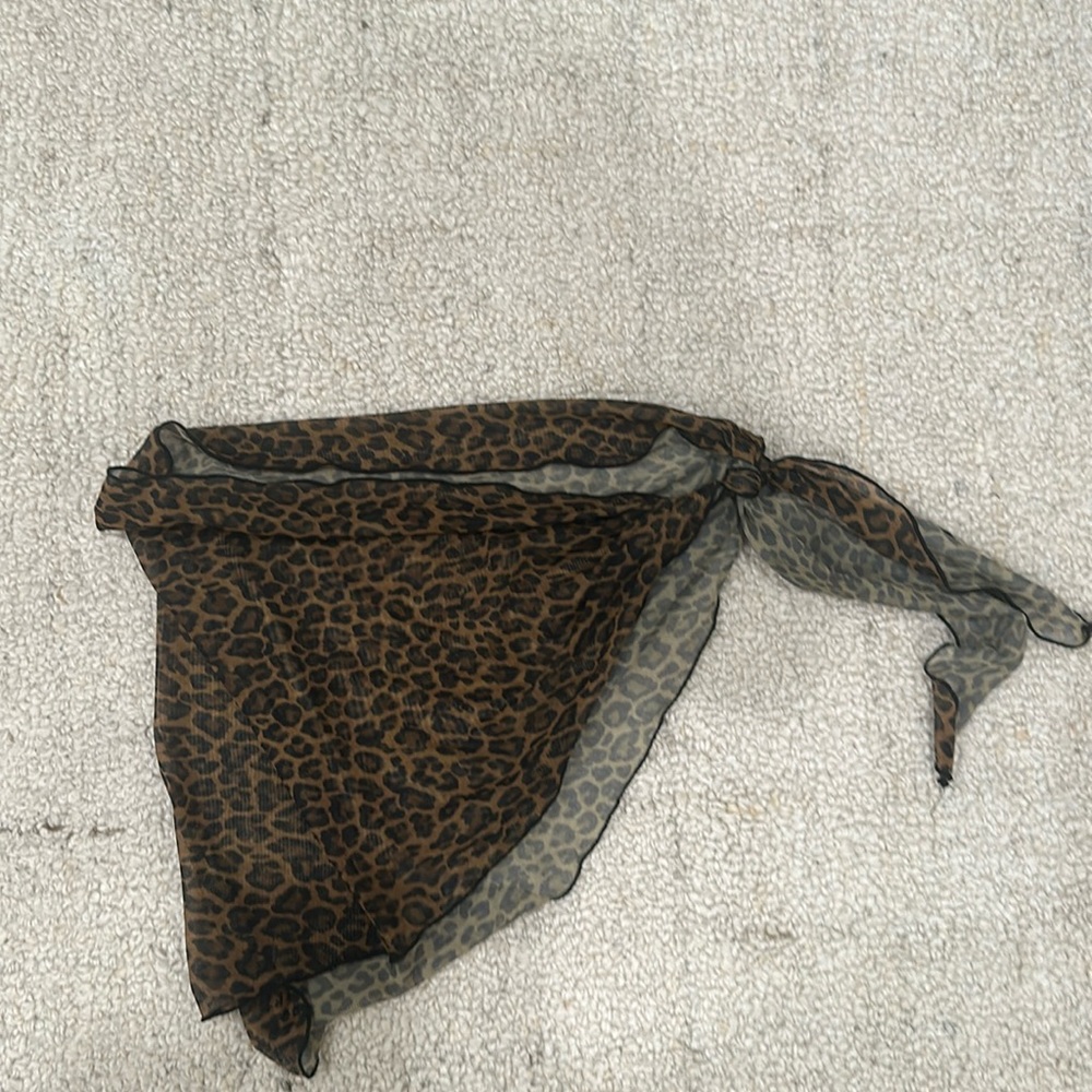 Cheetah, bathing suit cover-up skirt